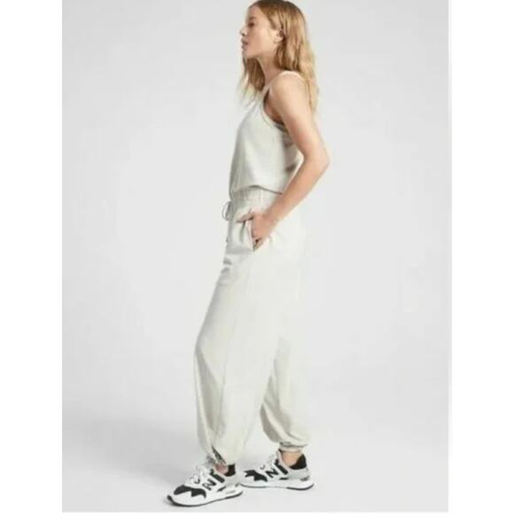 Athleta Revive Jumpsuit in Abalone Grey Size 4 NWT - Picture 3 of 11